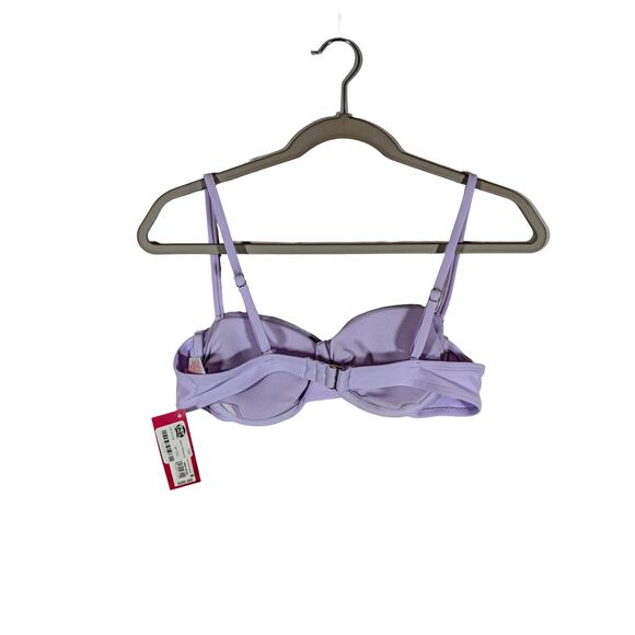 Xhilaration Bikini Top Shirred Underwire Light Purple Juniors‎ Medium Swimsuit - Picture 7 of 7